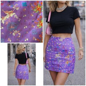 Vintage Christian Lacroix Bazar Floral Tapestry Wallapaper Jacquard 90’s Skirt